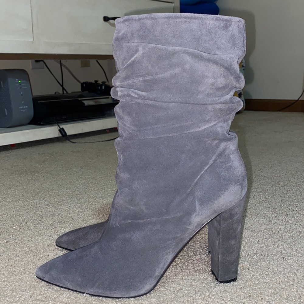 STEVEN by Steve Madden Zarin Boot - Suede Gray